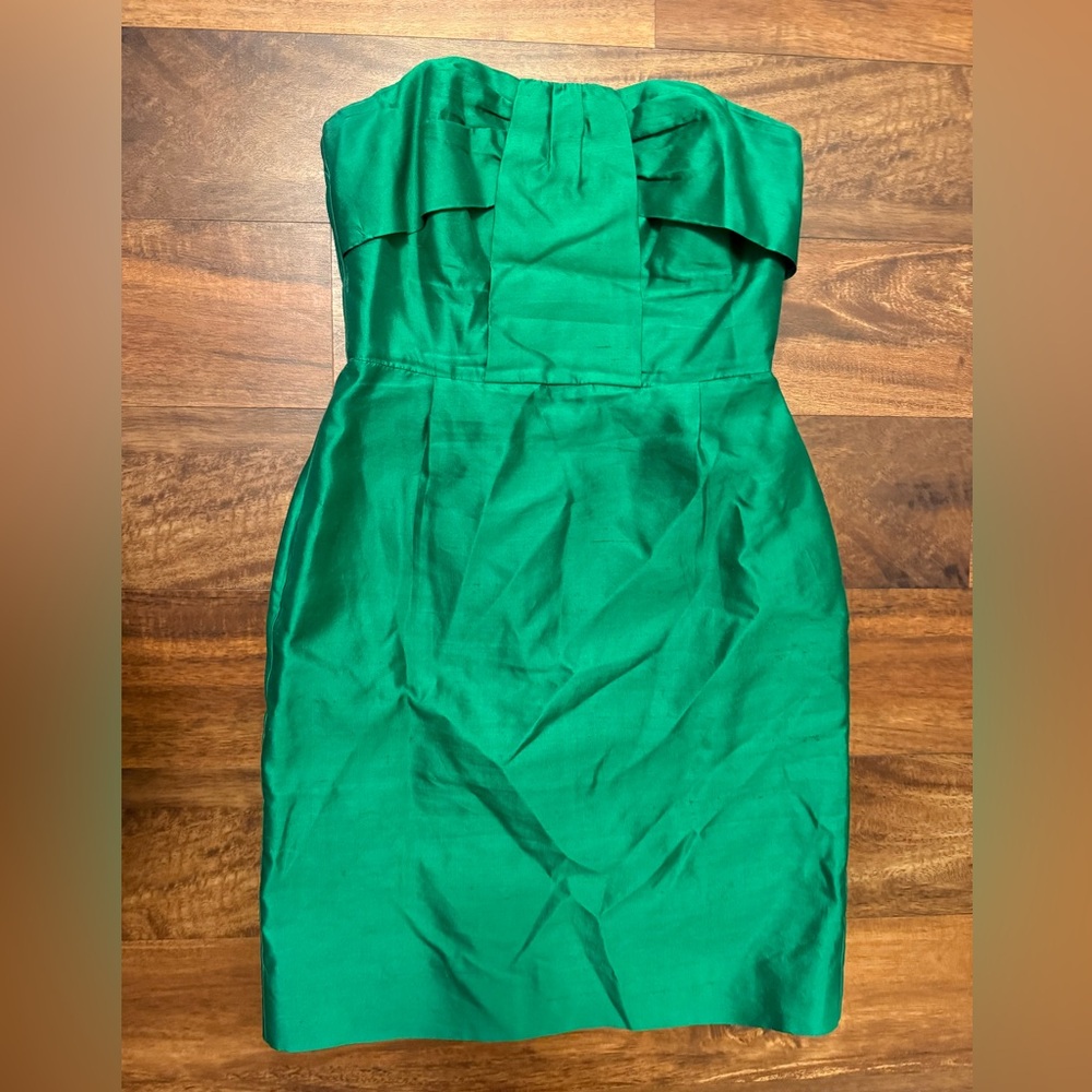 Kate Spade Green Strapless Dress